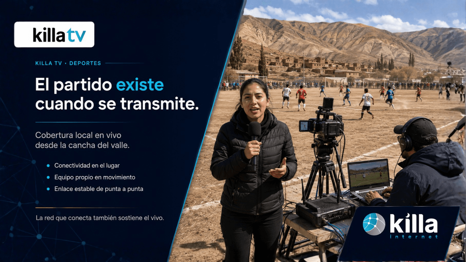 Cobertura deportiva de Killa TV en los Valles Calchaquíes